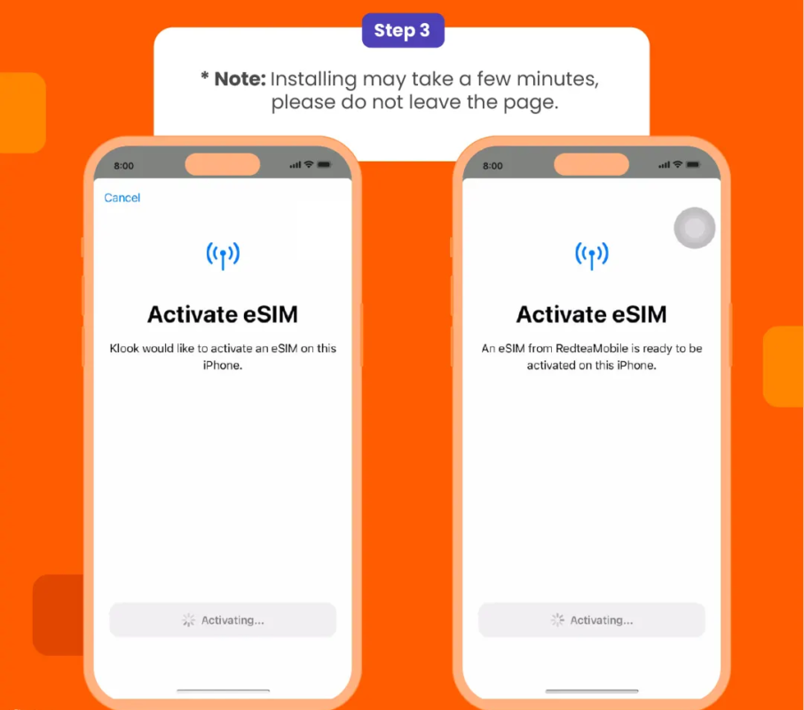 Suggest install under wifi connection and please do not leave the page (might take some time)